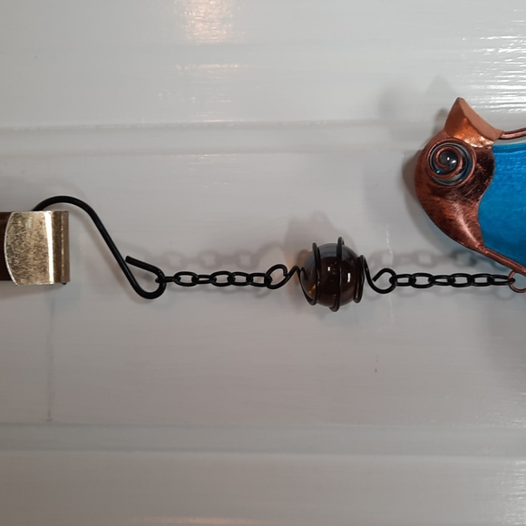 Bird Garden Bell Suncatcher Blue Feather Outdoor Garden Yard Art Accent **As Is* - Picture 6 of 9